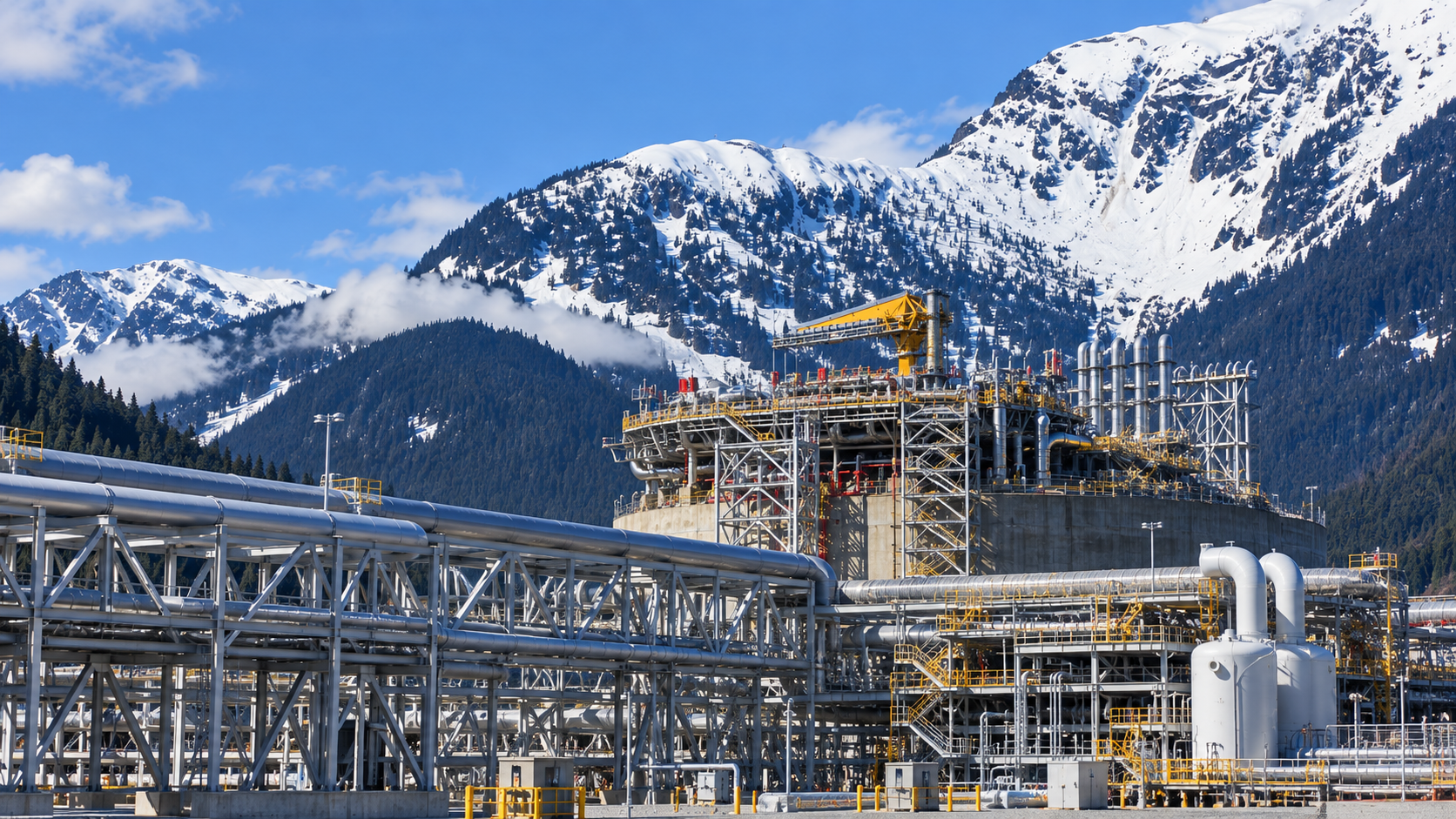 Canadian energy infrastructure and construction in the Rocky Mountains